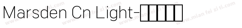 Marsden Cn Light字体转换
